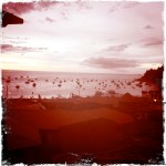 Vista del hotel de copacabana al lago titicaca