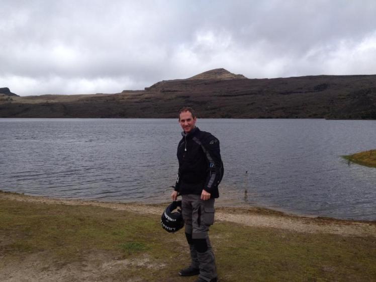 Tonny Strulovic en la Laguna de Chisacá