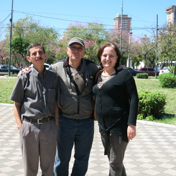Con Hugo Montoya y Adriana Bueno