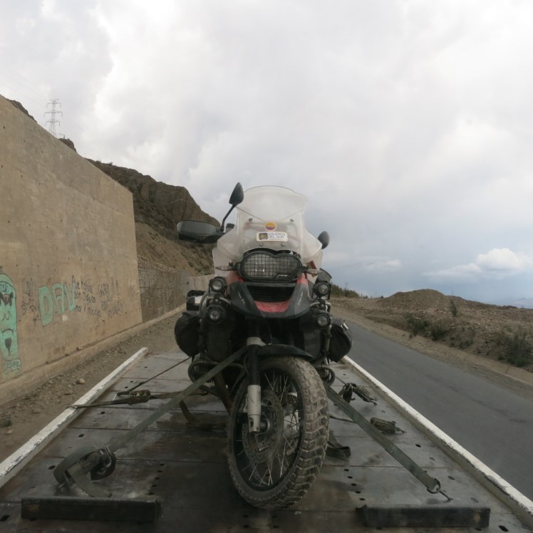 En solitario entrando a La Paz