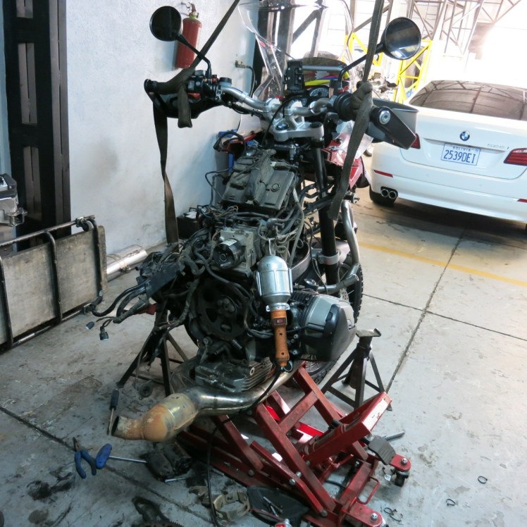 Esto es lo que queda de la parte de adelante