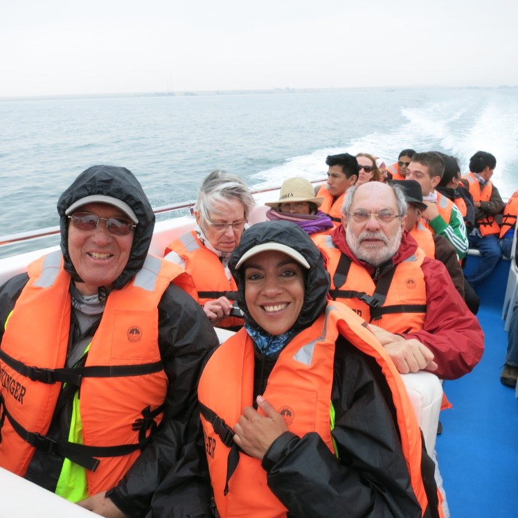 En el bote camino a Ballestas